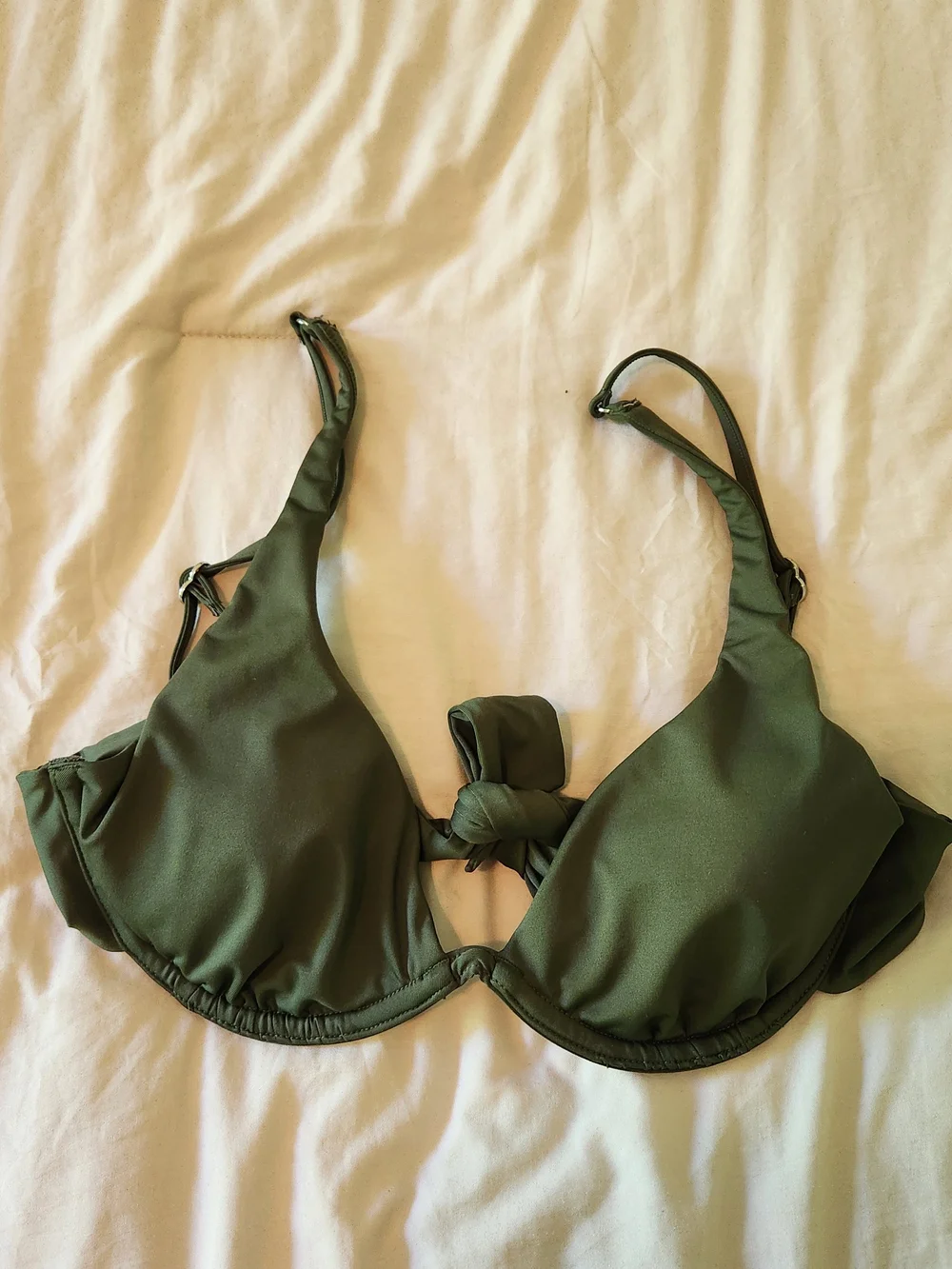 VS PINK Olive Green Women's Underwire Bikini Top
